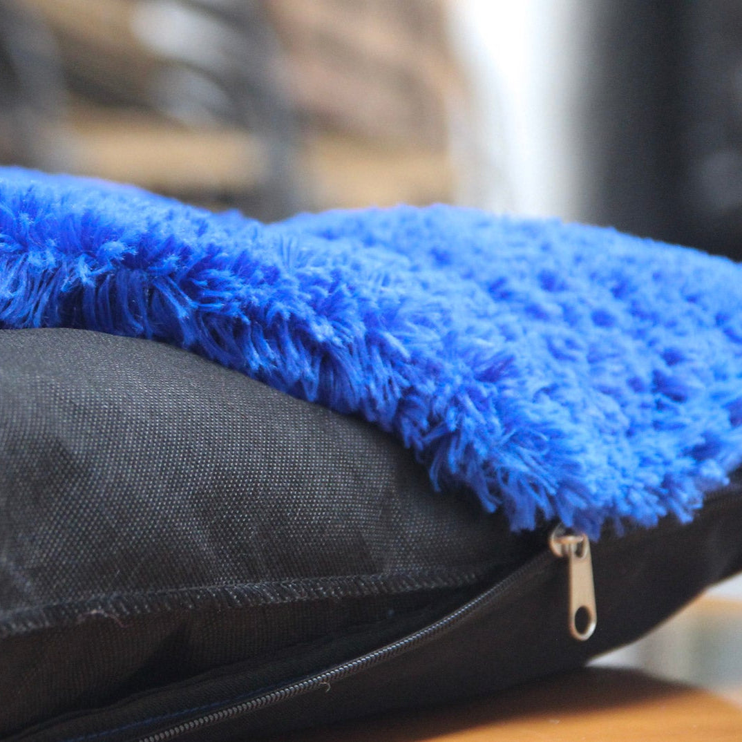 Detalle cremallera de colchoneta pet